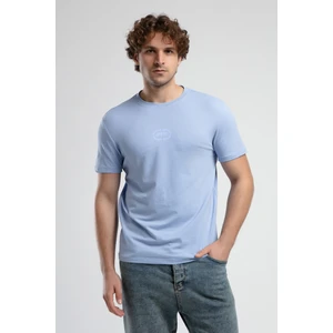ECKO UNLTD Johnson Mavi Bisiklet Yaka Baskılı Standard Fit Erkek Tshirt