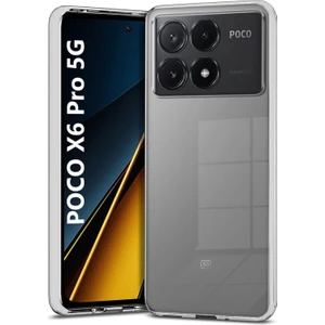 Poco X6 Pro 5g Kılıf Şeffaf Kamera Korumalı Esnek Yumuşak Silikon