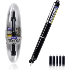 Wrıtech W-784 Basmalı Dolma Kalem Siyah Gövde - Blister