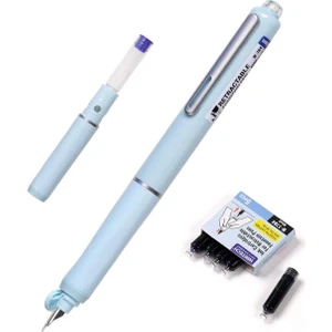 Wrıtech W-784 Basmalı Dolma Kalem Mavi Gövde - Blister