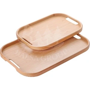 Bambu 2'li Dikdörtgen Tepsi