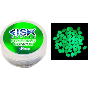 Fish Master Fosforlu Glow Yeşil Silikonlu Yumuşak Boncuk 20 Adet Özel Kutulu