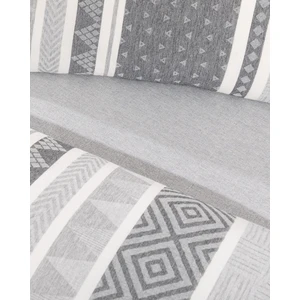 Madame Coco Semnoz Çift Kişilik Pamuklu Jakarlı Nevresim Takımı - Gri/antrasit