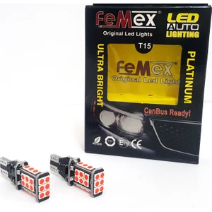 Platinum T15 W16W Kırmızı LED Ampul Parlak - 3. Stop Ampulu