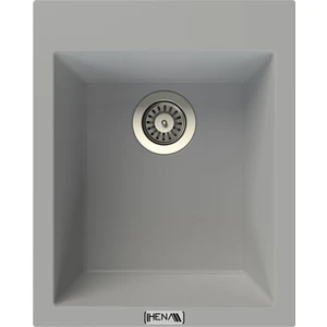 Hena Surface Granit Eviye Tek Gözlü Gri 51 x 41 Kuvars