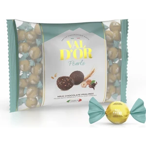 Val D’or Yuvarlak 500 gr. (1 Yeşil Poşet) Fındıklı Krema Dolgulu Sütlü  Çikolata Tahıl Patlaklı 
