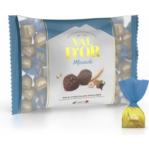 Val D’or Mounds 500 gr. (1 Mavi Poşet) Fındıklı Krema Dolgulu Sütlü  Çikolata Tahıl Patlaklı 
