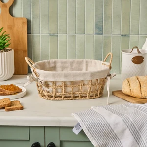 Asia Ekmek Sepeti Krem  32.5 cm