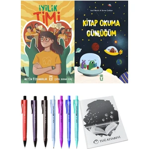 Kitap Okuma Günlüğüm ve Iyilik Timi 2'li Set + Hediyeli