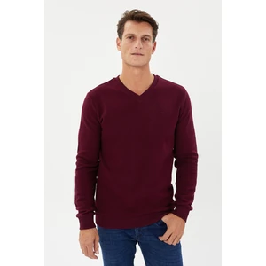 Tony Montana Kadife Selanik Basic V Yaka Sweatshirt- KS-1401