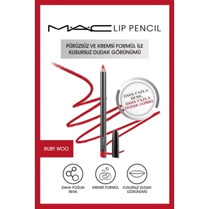 MAC Kremsi Kalıcı Dudak Kalemi - Lip Pencil - Ruby Woo 1.45 G