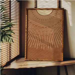 Fark Tanıtım Boho Style Çerçevesiz Poster, Modern Dekoratif Çerçevesiz Poster, Tablo