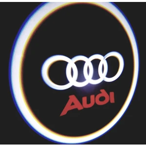 Audi Araçlar Için Pilli Yapıştırmalı Kapı Altı LED Logo