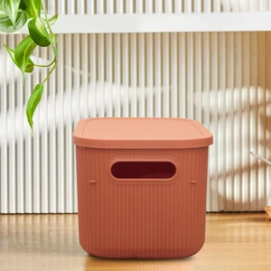 Soft Kiremit Rengi Çok Amaçlı Kapaklı Organizer Kutu 6.2lt