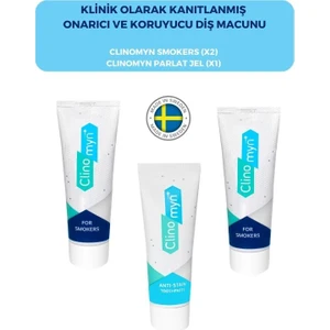 Smokers Sigara Içenler Için 75ml X 2 + Temizle Parlat Fresh Jel Diş Macunu 75ml