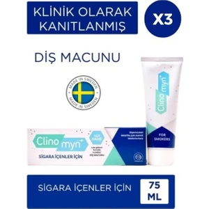 Smokers Sigara Içenler Için  Diş Beyazlatan Diş Macunu 75 Ml 3'Lü Set