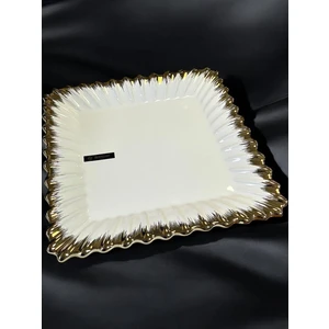 Roy King Line Gold Kare Sunum Tabak 27 cm