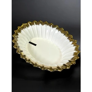 Roy King Line Gold Oval Derin Sunum Tabak 30*24