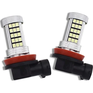 H8/11 Sis Farları Için LED Ampul 2835 CHIP Turkuaz Renk Mercekli 66LEDLI