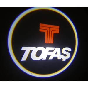 Tofaş Araçlar Için Pilli Yapıştırmalı Kapı Altı LED Logo