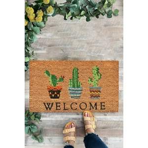 Yeşil Kaktüs, Kapı Önü Paspası, Iç ve Dış Kapı Önü Paspası,dijitalbaskı
