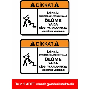 Motoruma Dokunma 2 Li Sticker Etiket 00379