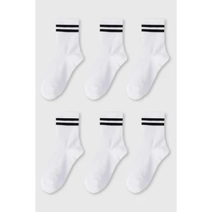 Black Deer 6 Çift Çizgili Tenis Çorabı Erkek ,kadın Unisex Çizgili Tenis Çorabı