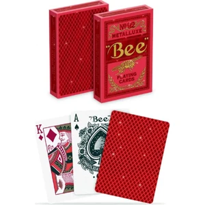 Bee Metalluxe Red Oyun Kartı-Bıcycle