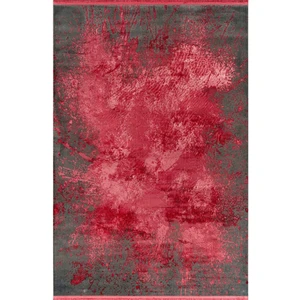 Pierre Cardin Suprise ZC02M Pembe Antrasit Viskon Akrilik Yumuşak Dokulu Modern Desen Halı