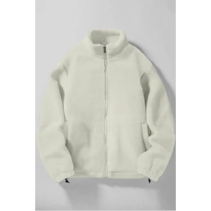 Ghassy Co. Erkek Alaska Regular Peluş Sherpa Kışlık  Tam Fermuarlı Polar Sweatshirt