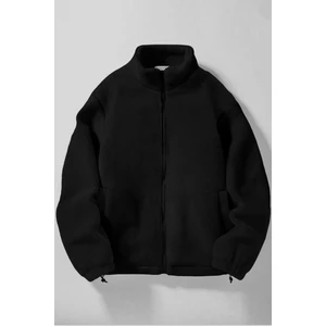 Ghassy Co. Erkek Alaska Regular Peluş Sherpa Kışlık  Tam Fermuarlı Polar Sweatshirt