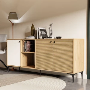 1686 Vision Modern Konsol 180 Cm Sepet-Yunus-Beyaz