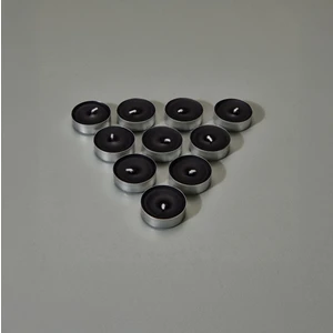 10'lu Tealight Mum - Siyah - 3,8 cm
