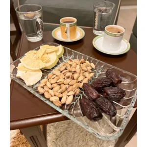 Elegant Dikdörtgen Bölmeli Servis Tabağı 1 Adet.