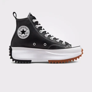 Run Star Hike Platform Foundational Leather Kadın Siyah Sneaker