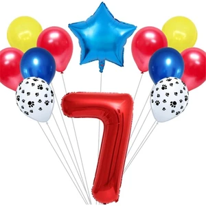 Kırmızı Rakamlı Balon Set