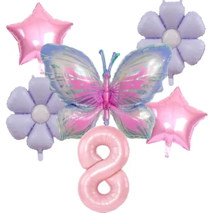 Kırmızı Rakamlı Balon Set