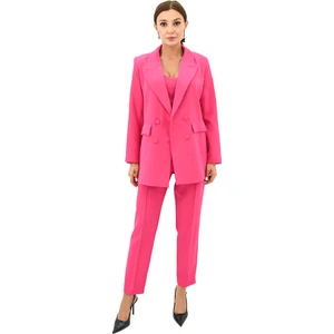 Kadın Ceket Pantolon Üçlü Takım 0107-24