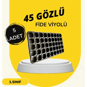 Karaoğlu Vakum Ambalaj 5 Adet 45 Göz Fide Viyol Fide Altlığı Fide Viyolü FİDELİK