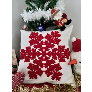 MELINA Home Deco Yılbaşına Özel Tasarlanmış Punch Işlemeli Kırlentler, Rengarenk, Merry Christmas, Zarif ve Şık Yılbaşı Dekoru (43 x 43  cm ),  Konforlu ve Dayanıklı Kumaş, Ev ve Ofis Için Ideal Hediye
