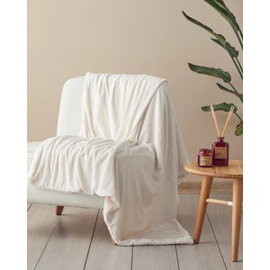 English Home Corduroy Sherpa Kadife Tv Battaniye 120X160 cm Krem