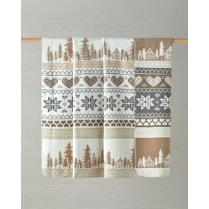 English Home Winterfell Pamuklu Tek Kişilik Battaniye 150 x 200  cm  Bej