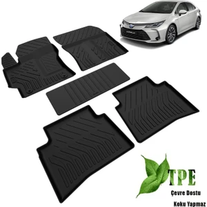 DBC Online Toyota Corolla Havuzlu Paspas 2019 2020 2021 2022 2023 2024 KOKUSUZ YUMUŞAK