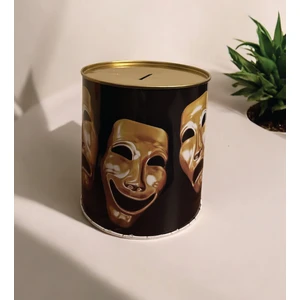 Tiyatro Maske Figürü Desenli Kumbara