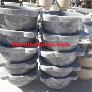 Hisar Bt Afyon Gri Düz Hamam Kurnası