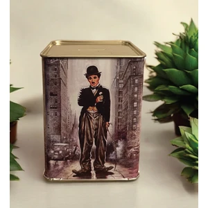 Charlie Chaplin Desenli Dikdörtgen Kumbara