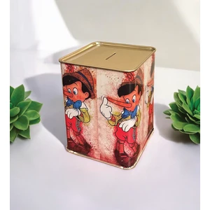 Pinokyo Desenli Dikdörtgen Kumbara