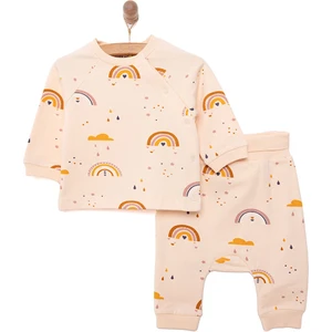 HelloBaby Yenidoğan Zıbın-Rahat Bel Patiksiz Alt 2li Takım Unisex