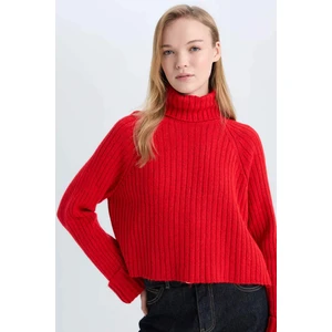 Oversize Geniş Kalıp Balıkçı Yaka Triko Kazak L0986AZ24CW