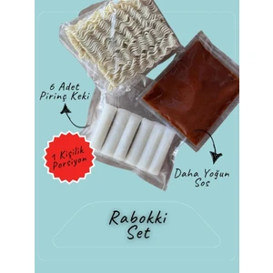 K Bap Food Rabokki Seti - Ekstra Acı Sos + Noodle + 6'lı Pirinç Keki